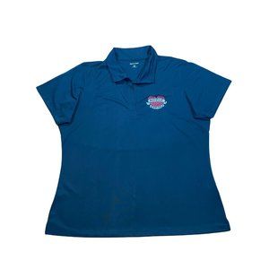 Aggie Mom Sport Tec Woman's Top Polo Shirt Embroidered Patch Size XL